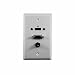 Stainless Steel Wallplate w/ HDMI® + VGA + 3.5mm : 75-642