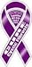 Cure Cystic Fibrosis Awareness 2 in 1 Ribbon Car Magnet
