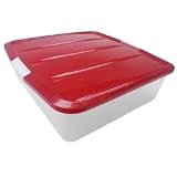 Christmas Wreath Box / Underbed Holiday Organize Box BCB-SQ Red