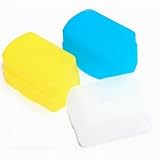 White/Blue/Yellow Flash Diffuser set compatible with Canon Speedlite 430EX, 430EX II