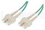 50/125 Colored Fiber Optic Duplex Cables with LC, SC and ST Connectors