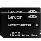 Lexar 8GB Platinum II Memory Stick Pro Duo Memory Card - Pack of 2 Cards