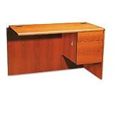 10700 Series L Workstation Right Return, 3/4 Pedestal, Henna Cherry, 48 x24 - Same Day Shipping (orders by 3 pm), Next Day Delivery (in most cases)