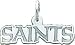 14K White Gold NFL New Orleans Saints Charm
