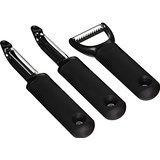 OXO Good Grips 3 Piece Peeler Set, Black