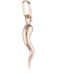 14k Pink Gold Italian Horn Charm