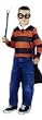 Wizard set includes "Crimson & Black Striped Shirt" (not orange as shown), Attached Cape & Glasses.