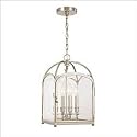 Polished Nickel Oxford 10" Wide Entry Chandelier
