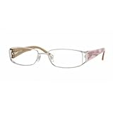 RAY BAN 6157 RB6157 2531 LIGHT BROWN GLOSS METAL SEMI RIMLESS FRAME EYEGLASSES GLASSES EYEWEAR, 51mm-16mm