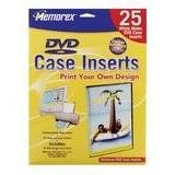 <b>Memorex DVD Case Inserts (White Matte, 25-Pack)</b>