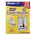 Electronics : Memorex DVD Case Inserts (White Matte, 25-Pack)