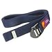 Yoga Gürtel blau 38mm x 2,5m 100 % Baumwolle mit Plastikschnalle
