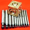 Jewelry Brass DAPPING DOMING SET - Block + 12 Punches by Anytime Tools