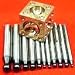 Jewelry Brass DAPPING DOMING SET - Block + 12 Punches