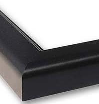 1.25" 'SoHo Onyx' Black Solid Wood Frame -- Poster / Photo / Mirror / Art