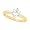 Choice of White or Yellow 14k Gold 0.63 Carat Certified Diamond Bridal Engagement Ring Oval G VS1