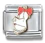 With Lipstick Olivia The Pig Animal Theme Italian Charm Bracelet Link
