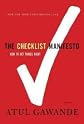 The Checklist Manifesto 1st (first) edition Text Only