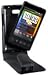 MaryCom PREMIUM QUALITÄT Leder Handytasche schwarz für HTC HD Mini Smartphone + gratis Displayschutzfolie / LTS HDM