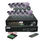 9 Channel DVR with 9 CCD Color Cameras and Seagate 500GB Hard Drive Security System AVT779-9CAM1