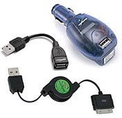Apple iPod classic (80GB) miniSync - VersaCharger PRO Bundle with iPod Charging Adapter (USB (Black), European outlet plug)
