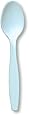 Creative Converting Touch of Color Premium 24 Count Plastic Spoons, Pastel Blue