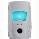 Pest Repeller with Ultrasonic and Electromagnetic Technology and night light by Viatek