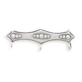 Charm Holder Antique Style Sterling Silver Pin