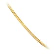 14k Yellow Gold .8mm Snake Chain Necklace - 18"