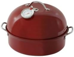 Truck N Tow (BFOHS07587) Stovetop Kettle Smoker, 5 lb Capacity, with Meat Thermometer that Goes Through Lid, Adjustable Vent
