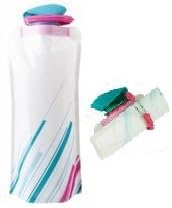 DY Reier Compact Collapsible Folding Leak Proof Water Bottle - For Travel Sports Exercise Etc. (1 White-1 Pack)