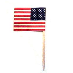 American Flag Toothpick