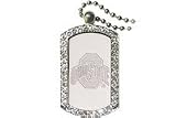 Ohio State Dog Tags with Swarovski Crystals