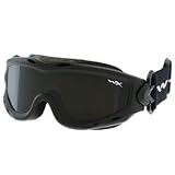 WILEY-X Spear Goggles, Smoke Grey/Clear Lens, Matte Black Frame (SP28)