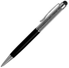 MeeCase Crystal Stylus Retractable Ballpoint Pen (Black)
