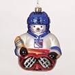 New York Rangers 5.5" Glass Snowflake Hockey Friends Holiday Tree Ornament - NHL Hockey