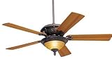 Emerson Fans CF120TBL Basque Ceiling Fan Tawny Black With Teak / Mahogany Blades
