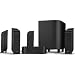 Infinity TSS-1200 5 compact satellite speakers and a powered subwoofer Charcoal