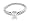 Certified 0.28 Carat I I2 Emerald Cut Diamond Engagement Solitaire Ring in 18ct Solid White Gold