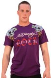 F72111F-RK-PRP-ROCK MUSIC AND SKULL T-SHIRT--S