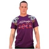 Buy F72111F-RK-PRP-ROCK MUSIC AND SKULL T-SHIRT--S by Ed Hardy