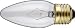 WESTINGHOUSE LIGHTING 03231 25 WATT CLEAR LIGHT BULB CHANDELIER BLUNT TIP(pack of 25)