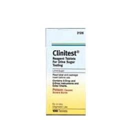 Clinitest Reagent Tablets for Urine Sugar Testing - 100