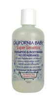 California Baby Super Sensitive Shampoo and Body Wash, No Fragrance, 8.5 Ounce Bottle