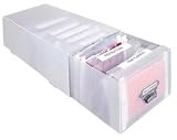 Advantus Corporation Cropper Hopper 4 Inch by 6 Inch by 13 Inch Embellishment Drawer with  Sleeve, Frost