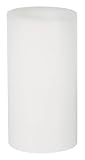 Candle Impressions CA10301WH 6-Inch Vanilla Scented Flameless Round Wax Candle, White