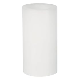 Candle Impressions CA10301WH 6-Inch Vanilla Scented Flameless Round Wax Candle, White by Candles