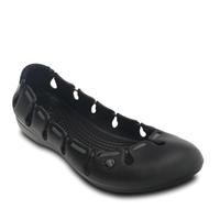 crocs Women's Springi Ballet Flat,Black/Graphite,8 M US