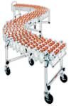 HEAVY DUTY ACCORDIAN WHEEL CONVEYOR - HEAVY DUTY ACCORDIAN EXPANDABLE CONVEYOR - PLASTIC WHEELS (H424-60P)
