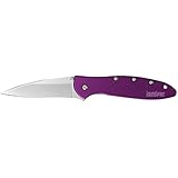 Kershaw 1660PUR Leek Folding Knife (Purple) with SpeedSafe